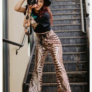 High waisted Sequence pants